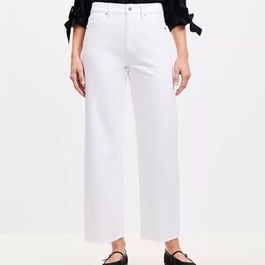 NWOT - LOFT Women's Wide Legged Crop Jeans